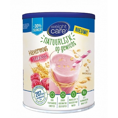 Weight Care Haver afslankshake havermout framboos